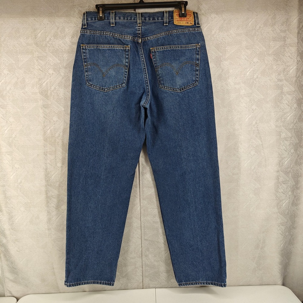 Levi 550 Jeans Mens 38x34 "36x32.5 Actual" Blue Relaxed Fit Tapered Leg Denim - Picture 2 of 11